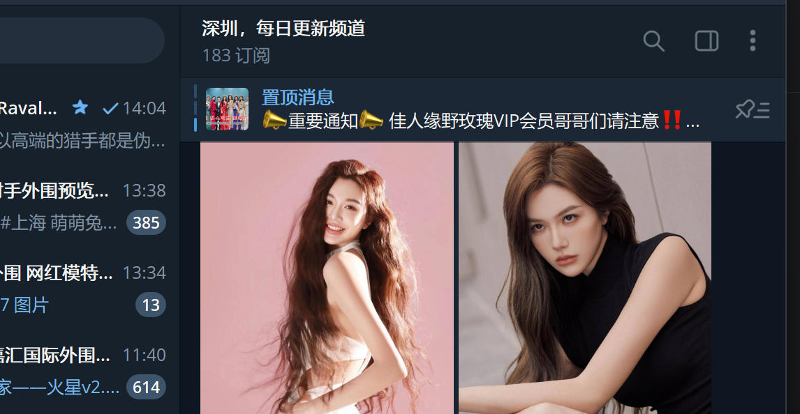 电报软件的截图